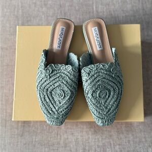 New Green Women's summer beach flat Shoes size 37 EU